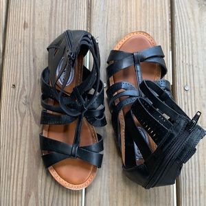 Black girls gladiator sandals